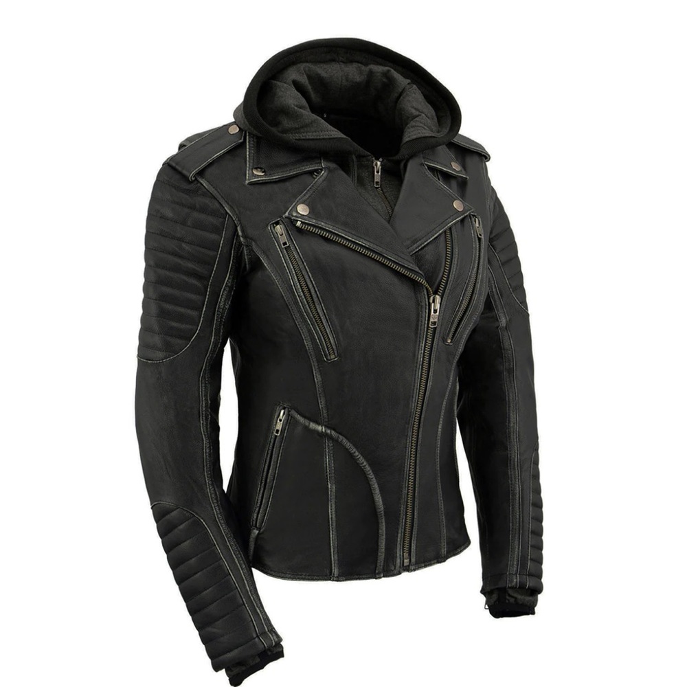 Authentic Milwaukee Performance Apparel Leather Motorcycle Jacket